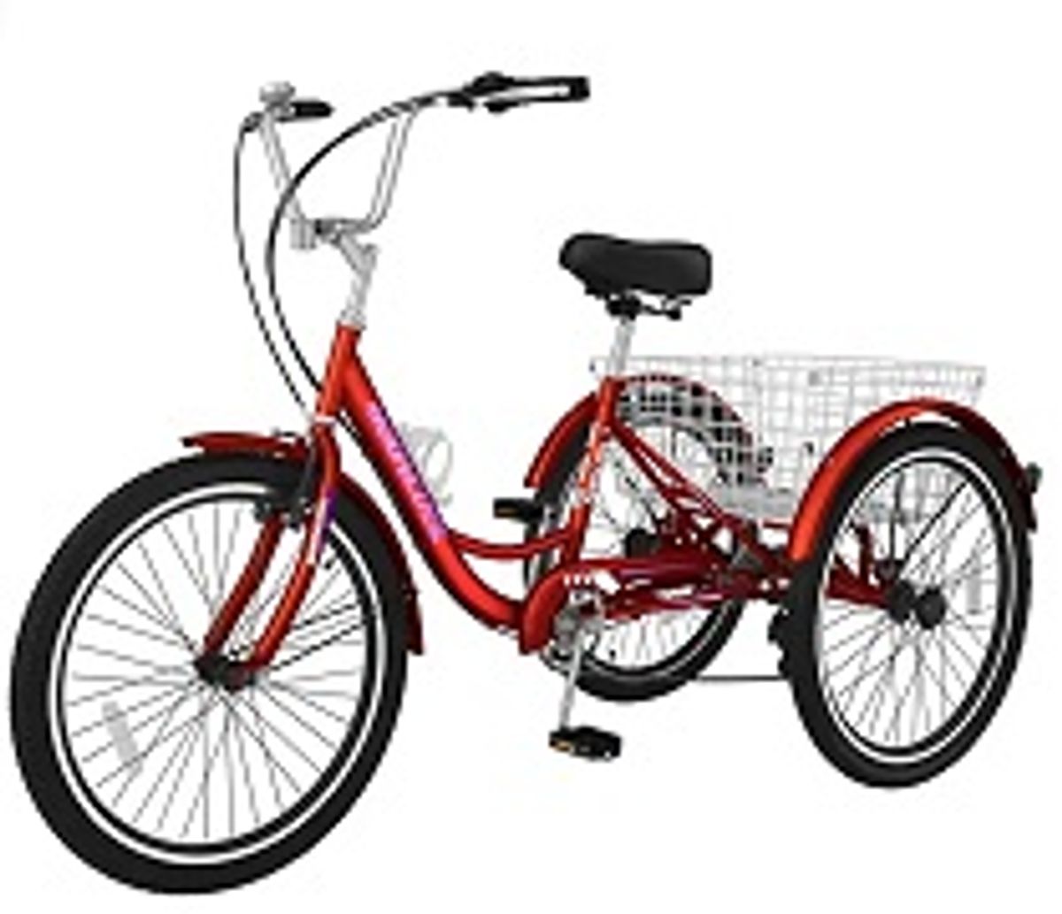 REQUIRES ASSEMBLY Slsy Adult Tricycles 7 Speed Adult Trikes 24